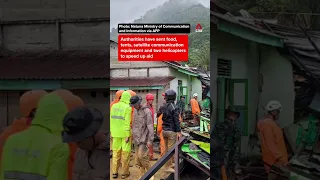 15 are dead and dozens missing after a landslide on one of Indonesia's outermost islands￼