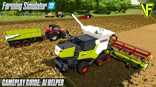 Using the AI HELPER in FARMING SIMULATOR 22