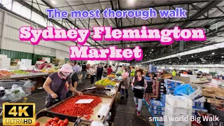 4K The most thorough Sydney Flemington Market walk to see the cheapest produce in Sydney