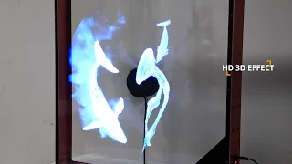 65cm Hologram Fan With Bluetooth Speaker Acrylic Case#Holographic #Hologram #Fan#Hologram