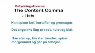 Danish Commas