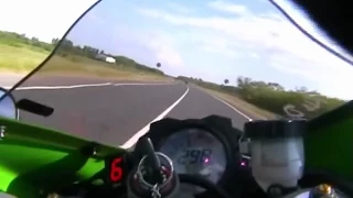 Kawasaki ZX-10R Ninja 2006, Top speed, on-board, 0-300km/h, wheelie, acceleration