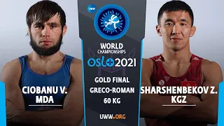 GOLD GR - 60 kg: V. CIOBANU (MDA) v. Z. SHARSHENBEKO (KGZ)