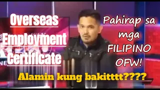 Grecho Belga matapang inihayag patungkol sa Overseas Employment Certificate (OEC)