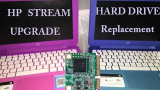 How To UPGRADE HP STREAM Hard Drive 11 13 14 11-d 11-p 11-r 13-C 14-Z X360 Pro G3 G2 Touch SSD RAM