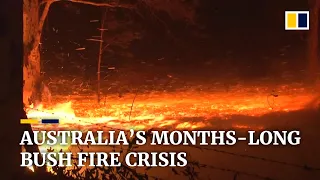 Australia fires: thousands take refuge on beaches and boats as deadly flames rip through towns