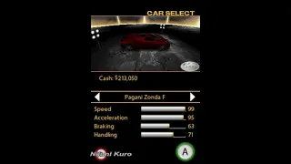 Need for Speed: Undercover (DS) - All Playable Cars