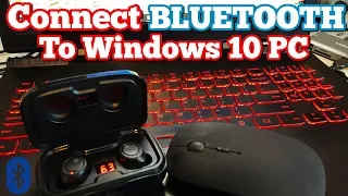 How to Connect BLUETOOTH Mouse or Headphones to PC - Windows 10