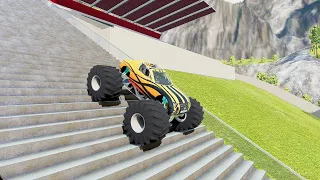 CARS VS STAIRS | BEAMNG DRIVE - 15