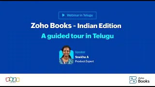 Zoho Books - Indian Edition | A guided tour in Telugu