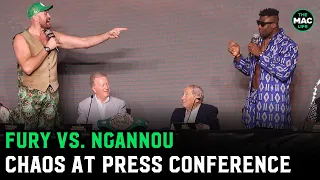 Tyson Fury vs. Francis Ngannou Press Conference: "I KNOW you can't punch!"