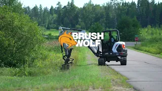 Brush Wolf 4200X | brush cutter for mini excavators and backhoes