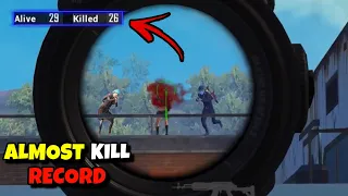 ALMOST KILL RECORD | SOLO VS SQUAD |  PUBG MOBILE