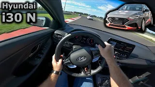 2021 Hyundai i30 N | POV test drive on a circuit #SlovakiaRing with slick tyres