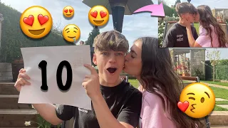 Testing The 10 HOTTEST KISSES On My Boyfriend!!