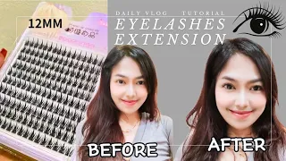 DIY Step by Step Eyelash Extension 👁️📚 #cara #roshananikea