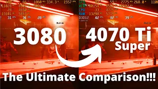 3080 12GB vs 4070 Ti Super: The Ultimate Comparison!!! (RT on/off, DLLS on/off, FG on/off) New Games