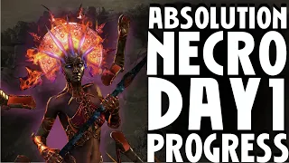 Day 1 Progress Update Absolution Necromancer Path Of Exile 3.17, Doing t10 Maps on a 4 Link