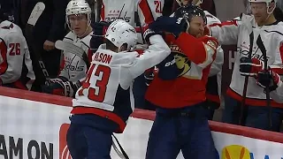 Tom Wilson Elbowing Penalty Against Kevin Stenland