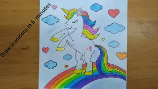 drawing a Unicorn Riding the Magic of Color&Creativity:draw unicorn like a pro.
