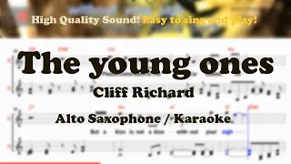 The young ones - Cliff Richard (Alto Saxophone Sheet Music Bb Key / Karaoke / Easy Solo Cover)