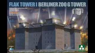 Takom Berliner FLAK TOWER ZOO G 1/350 kit review