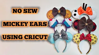 No sew Mickey ears using Cricut - DIY Disney Mouse Ears