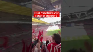 Freed from Desire after victory at Wembley♪ Leeds 0-1 Southampton. 26.05.24