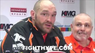 TYSON FURY LAUGHS AT IDEA OF DEONTAY WILDER CLASH; SAYS "BASKETBALL PLAYER" WILL HAVE TO WAIT