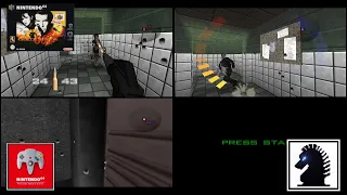 NS Nintendo 64  NSO - GoldenEye 007 - Multiplayer #13: Facility | 3vs1 | Proximity Mines