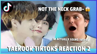 Gay Guy Reacts To JUICY TAEKOOK TIKTOKS! (DID I JUST SEE THAT?! Jungkook & Taehyung V BTS)