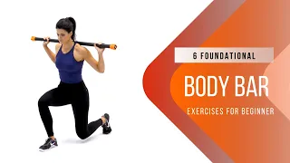 6 Weighted Body Bar Exercises / RitFit® Workout Guide / Full Body Exercise [NO REPEAT]