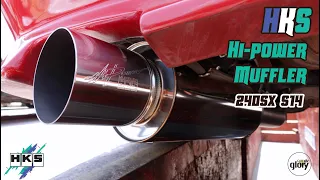 HKS Hi-power Muffler 240sx S14 KA24DE