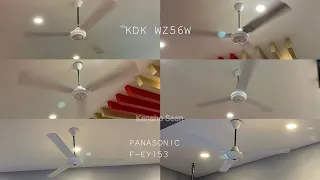 KDK and Panasonic industrial ceiling fan at a KFC