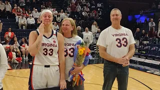 Senior Day Celebration - Sam Brunelle - UVA Women's Basketball - March 3, 2024