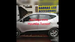 Hyundai Tucson tuning modificación de faros barras Leds polarizado