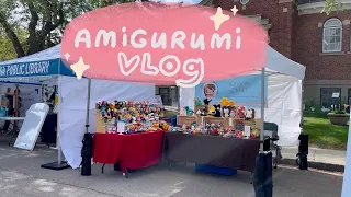 ✦Crochet VLOG 37✦  Valentine's Day crochet project, plushies making, and throwback market days