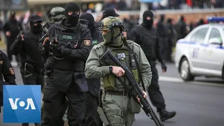 Belarus Police Fire Warning Shots, Detain Protesters