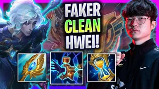 FAKER IS SO CLEAN WITH HWEI! - T1 Faker Plays Hwei Mid vs Zed! | Season 2024