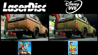 Toy Story Laserdisc VS DVD Comparision: Pizza Planet Truck