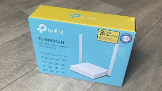 Быстрая настройка роутера TP-LINK TL-WR844N