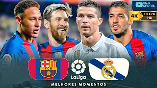 TEVE EMOÇÃO DO COMEÇO AO FIM NO ÚLTIMO EL CLÁSICO DE MESSI, SUÁREZ E NEYMAR JUNTOS CONTRA C.RONALDO