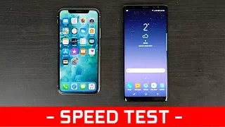 iPhone X vs Note 8 - Speed Test/Benchmarks