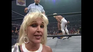 Debra Trashes Husband Mongo McMichael after Turning on Him! Ric Flair vs Jeff Jarrett! 1997 (WCW)