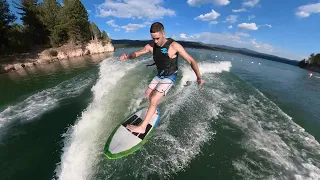 I Made A Wake Surf Board From Scratch!