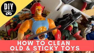 🍒 Make Your Old Vintage Toys NEW➔ How to Clean & Remove Sticky & Tacky Residue From Childhood Toys