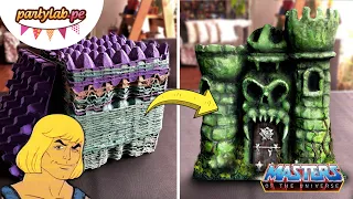 Castillo Grayskull hecho con Cartones de huevos - Partylabperu