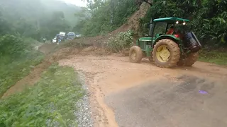 6/14/2021. Landslides In Laos  - Av Pob Txhub Kev Ua Ro Kam Tsav Tsheb Mus Los Nyuab Kawg.