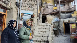 A Strange Turkish Village in Iran: Kandovan 2024 | Life in a rocky village