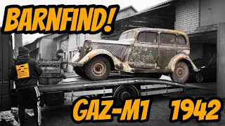 Barnfind!  GAZ-M1, 1942!   [ENG-SUB]